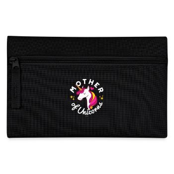 Mère de licornes (cadeau mignon pour les mères) - Trousse - noir - Devant