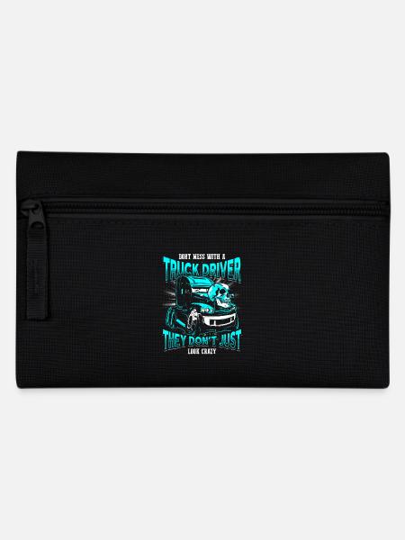 CRAZY TRUCK DRIVER - EN - Pencil Case - black