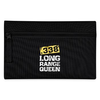 338 caliber long range rifle shooting t-shirt - Pencil Case - black - Front