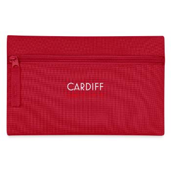 Cardiff Wales minimalistische Koordinaten - Federtasche - Rot - Vorne
