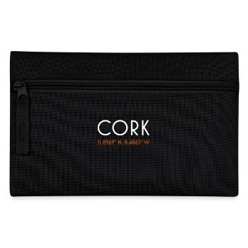 Cork Irland minimalistische Koordinaten einfaches T-Shirt - Federtasche - Schwarz - Vorne
