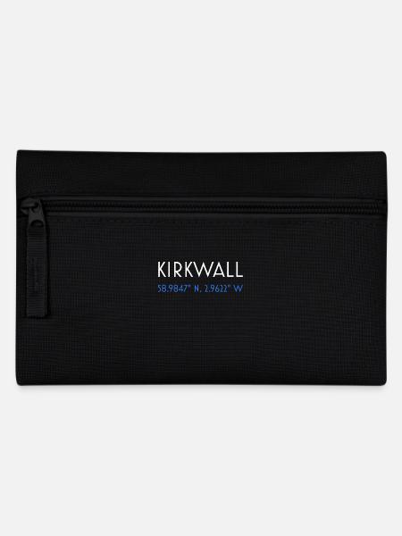Kirkwall Orkney minimalist coordinates - Pencil Case - black