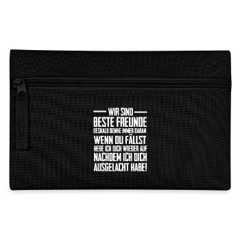 Wir sind beste Freunde - Federtasche - Schwarz - Vorne