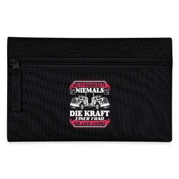 lkw frau - Federtasche - Schwarz - Vorne