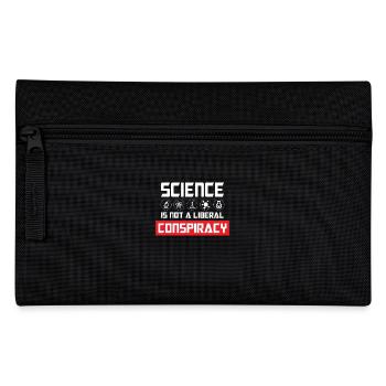 Science is not liberal conspiracy - Federtasche - Schwarz - Vorne