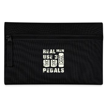 Real Men Pedals Shirts - Federtasche - Schwarz - Vorne