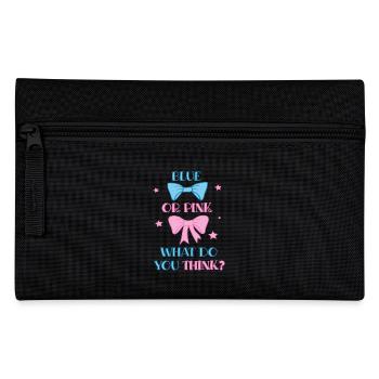 Baby Gender Reveal Party - Federtasche - Schwarz - Vorne
