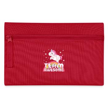 sort licorne fraîche équipe impressionnant T-shirt Vintage - Trousse - rouge - Devant
