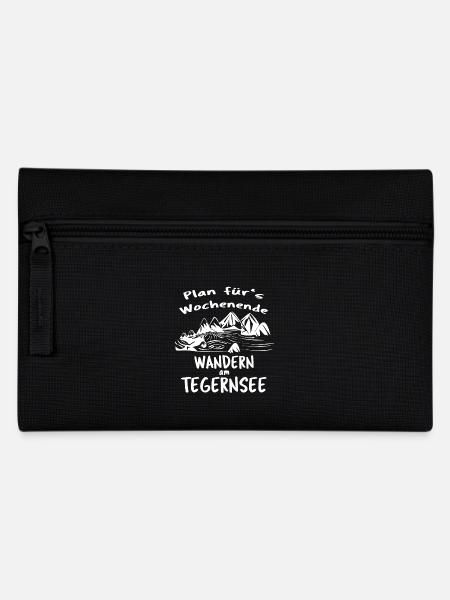 Wandern am Tegernsee T-Shirt Shirt - Federtasche - Schwarz