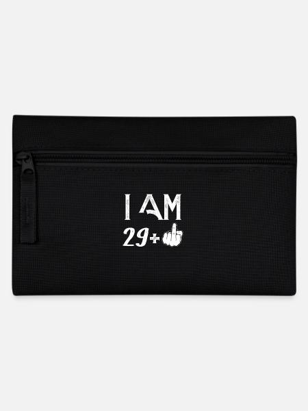 I am 29+ Years old T-Shirt Shirt - Federtasche - Schwarz