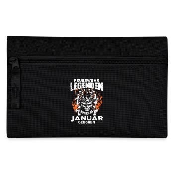 January - birthday - fire - legend - DE - Pencil Case - black - Front