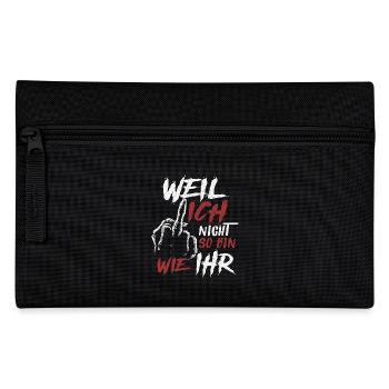 Parce que je ne suis pas comme son doigt du milieu - Trousse - noir - Devant