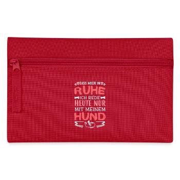 Hund - Ich rede mit meinem Hund - Federtasche - Rot - Vorne