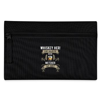Whiskey her! Der Metzger hat Durst - Federtasche - Schwarz - Vorne