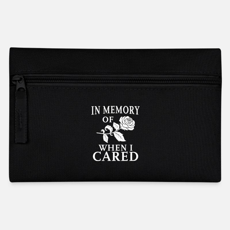 In Memory Of When I Cared - Federtasche - Schwarz