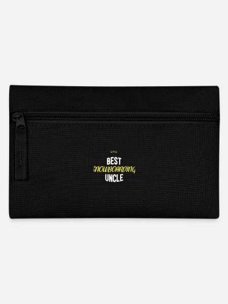 Distressed - BEST SNOWBOARDING UNCLE - Federtasche - Schwarz