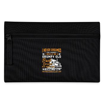 Grumpy old truck driver killing it - Federtasche - Schwarz - Vorne