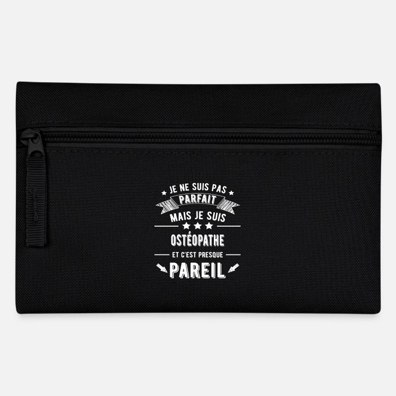 Je ne suis pas parfait ostéopathe humour métier - Trousse - noir