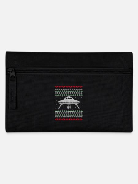 UFO Ugly Xmas Sweater Geschenk Christmas - Federtasche - Schwarz
