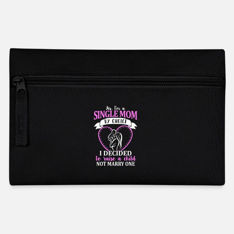 Maman célibataire - mère célibataire - Trousse - noir
