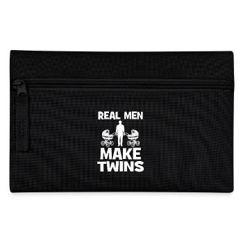 Real Men Make Twins - Pencil Case - black - Front