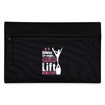 Cheerleader Cheerleading Athlet Cheer Geschenk - Federtasche - Schwarz - Vorne