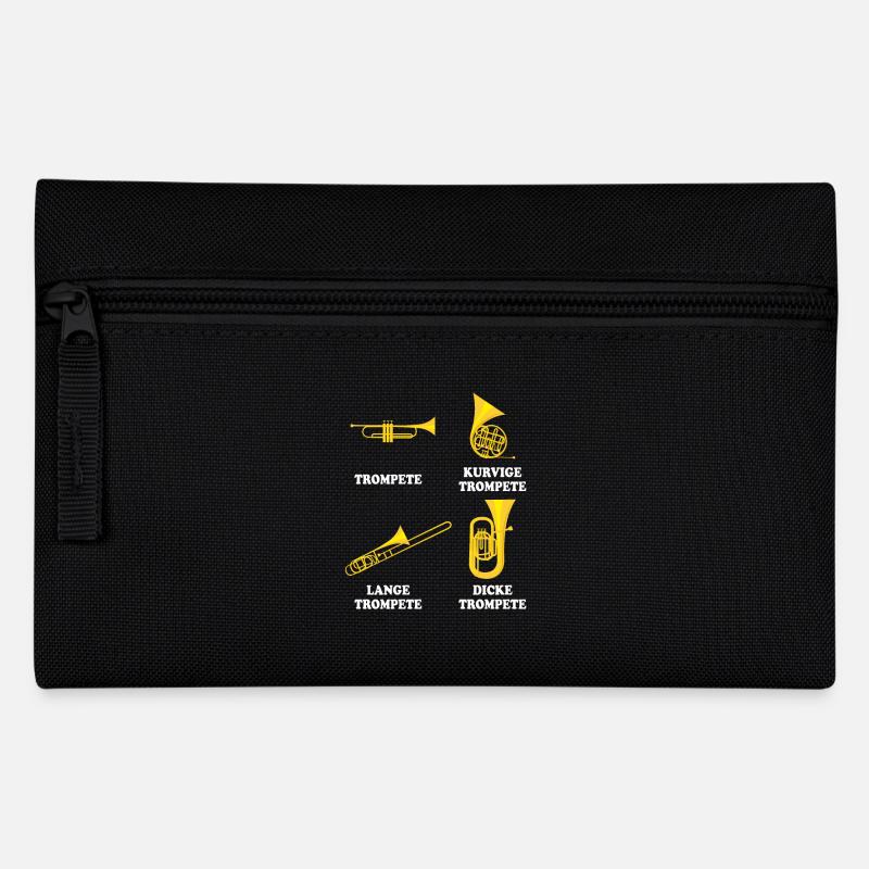 Trompeten - Federtasche - Schwarz