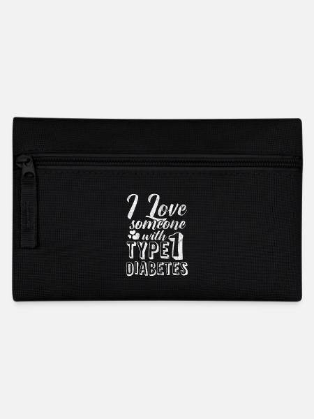 Shirt for diabetics type 1 - Pencil Case - black