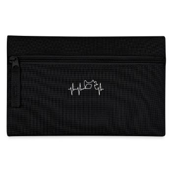 Sewing Heartbeat | Pulse | Sewing machine seamstress seam - Pencil Case - black - Front
