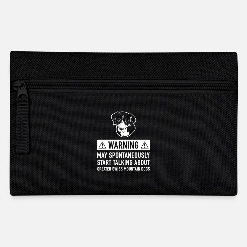 Lustige Großer Schweizer Sennenhund-Geschenk-Idee - Federtasche - Schwarz