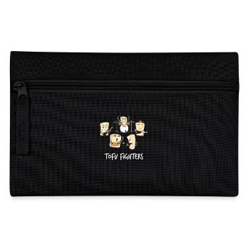 Funny Vegan T Shirt - Gift - Pencil Case - black - Front