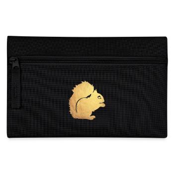 gold eichhörnchen - Federtasche - Schwarz - Vorne