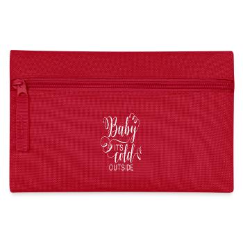 Baby it s cold outside Winter Christmas - Federtasche - Rot - Vorne