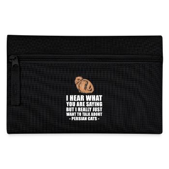 Perserkatze nettes Geschenk - Federtasche - Schwarz - Vorne