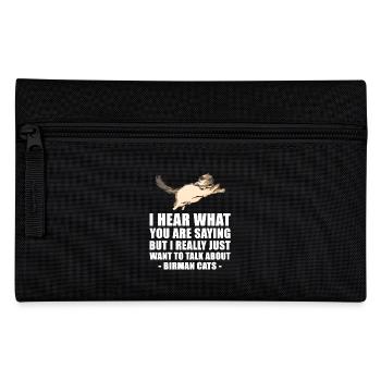 Birman Katze nettes Geschenk - Federtasche - Schwarz - Vorne