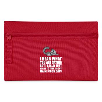 Maine Coon Cat Cute Gift - Pencil Case - red - Front