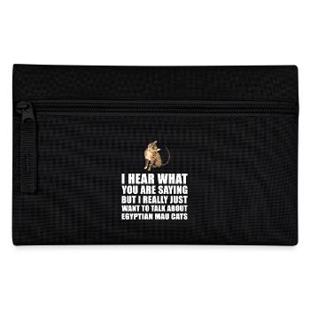 Egyptian Mau Cat Cute Gift - Pencil Case - black - Front