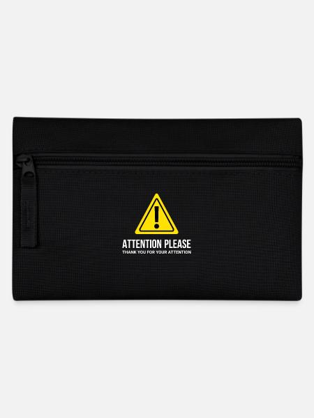 Je vous demande de l’attention - merci beaucoup - Trousse - noir