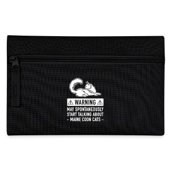 Maine Coon Cat Gift - Pencil Case - black - Front