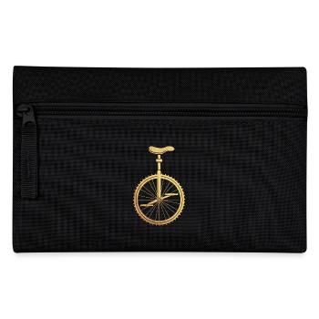 Gold unicycle - Pencil Case - black - Front