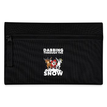 Dabbing Santa Dabbing Einhorn Weihnachten Geschenk - Pencil Case - black - Front