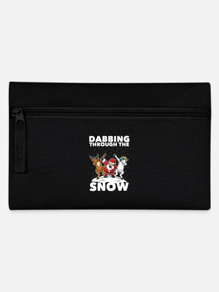 Dabbing Santa Dabbing Einhorn Weihnachten Geschenk - Federtasche - Schwarz