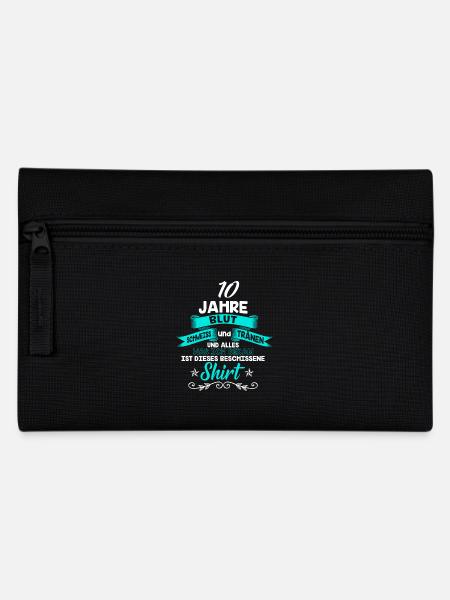 Geburtstag 10 Jahre · Shirt · Geburtstag· lustig - Federtasche - Schwarz