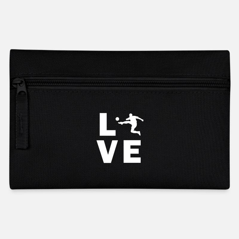Love Fußball - Federtasche - Schwarz