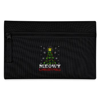 Meowy d'arbre de Noël T-shirt vilain - Trousse - noir - Devant