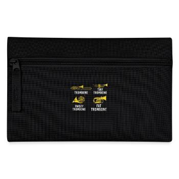 Funny Types Of Trombone - Pencil Case - black - Front
