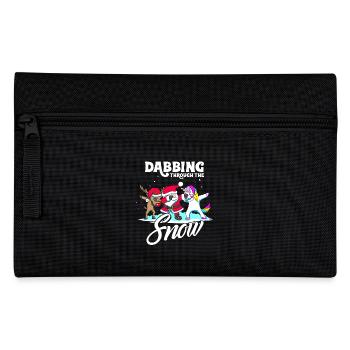 Dabbing Santa DAB Unicorn reindeer Christmas gift - Pencil Case - black - Front