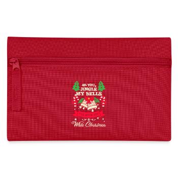 Jingle bells White Christmas gift - Pencil Case - red - Front