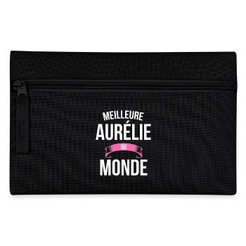 Meilleure Aurélie du monde femme - Trousse - noir - Devant
