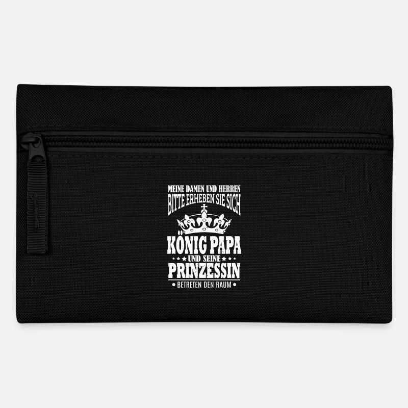 Vater, Papa, Geschenk, Vatertag, Papi, Kinder - Federtasche - Schwarz